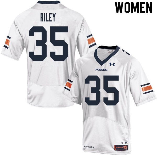 Women's Auburn Tigers #35 Cam Riley White 2020 College Stitched Football Jersey